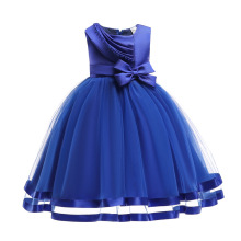 KLS025 Kids Frock Designs 2019 2-12yrs Princess Girls Puffy Dress Summer Frock Designs Sleeveless Crystal Girls Party Dresses